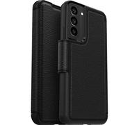 Otterbox Strada Coque pour Galaxy S22+, Antichoc, Anti-Chute, Cuir de qualité, 2 Porte-Cartes, supporte 3 x Plus de Chutes Que la Norme Militaire, Noir, Livré sans Emballage