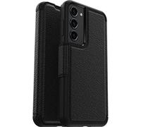 Otterbox Strada Coque pour Galaxy S23+, Antichoc, Anti-Chute, Cuir de qualité, 2 Porte-Cartes, supporte 3 x Plus de Chutes Que la Norme Militaire, Noir