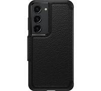 Otterbox Strada Coque pour Galaxy S23, Antichoc, Anti-Chute, Cuir de qualité, 2 Porte-Cartes, supporte 3 x Plus de Chutes Que la Norme Militaire, Noir, Livré sans Emballage