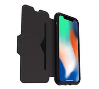 Otterbox Strada Etui en Cuir véritable Antichoc Fin/élégantPour iPhone X Noir 77-57237