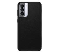 Otterbox Strada Coque pour Samsung Galaxy S21+ 5G, Antichoc, Anti-Chute, Cuir de qualité, 2 Porte-Cartes, supporte 3 x Plus de Chutes Que la Norme Militaire, Noir, Livré sans Emballage