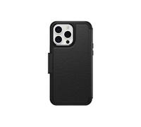 Otterbox Strada Coque pour iPhone 15 Pro Max pour MagSafe, Antichoc, Anti-Chute, Cuir de qualité, 2 Porte-Cartes, supporte 3 x Plus de Chutes Que la Norme Militaire, Noir, Livré sans Emballage