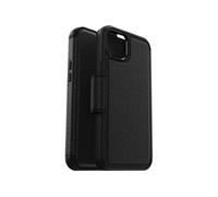 OtterBox Strada Series - Etui à rabat pour téléphone portable - compatibilité avec MagSafe - cuir, polycarbonate, loquet métallique - ombre - pour