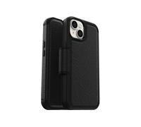 OtterBox Strada Series - Etui à rabat pour téléphone portable - compatibilité avec MagSafe - polycarbonate, loquet métallique, cuir véritable - ombre