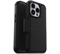 OtterBox Strada Series Étui Portefeuille en Cuir véritable pour iPhone 14 Pro (Uniquement) avec Porte-Cartes Noir