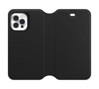 OtterBox Strada Series Via - Protection à rabat pour téléphone portable - polyuréthane, polycarbonate - noir - pour Apple iPhone 12 Pro Max