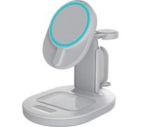 OtterBox Support de Charge 3 en 1 MagSafe, Station de Charge au Design élégant et léger, alignement et Fixation Parfaits avec avec MagSafe pour iPhone, AirPods et Apple Watch, Blanc
