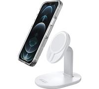 OtterBox Support de Charge MagSafe, Chargeur au Design élégant et léger conçu pour Un alignement Solide et Une Fixation Parfaite avec MagSafe,pour iPhone, Blanc