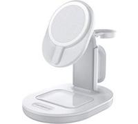 OtterBox Support de Charge 3 en 1 MagSafe, Station de Charge au Design élégant et léger, alignement et Fixation Parfaits avec avec MagSafe pour iPhone, AirPods et Apple Watch, Blanc