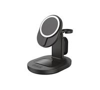 OtterBox - Support de chargement sans fil - 3-en-1, pour magsafe - 7.5 Watt - PD 2.0, PD 3.0 - nuit radiante (noir) - pour Apple AirPods with MagSafe