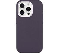 OtterBox Symmetry Cactus Cuir pour iPhone 15 Pro pour MagSafe - Prune Luxe (Violet), Durable, se clipse sur MagSafe, Ultra élégant, Bords surélevés pour protéger l'appareil Photo et l'écran