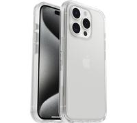 Otterbox Symmetry Clear Coque pour iPhone 15 Pro, Anti-Chute, Protection Fine, supporte 3 x Plus de Chutes Que la Norme Militaire, Transparent, Livré sans Emballage