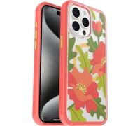 Otterbox Symmetry Clear MagSafe Coque pour Apple iPhone 15 Pro Max, Antichoc, Anti-Chute, Fine, supporte 3 x Plus de Chutes Que la Norme Militaire, Quilted Poppies