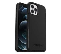 Otterbox Symmetry Coque pour iPhone 12/iPhone 12 Pro, Anti-Chute, Protection Fine, supporte 3 x Plus de Chutes Que la Norme Militaire, antimicrobien, Noir, Livré sans Emballage
