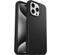 Otterbox Symmetry Coque pour iPhone 15 Pro Max, Noir | Anti-chute, protection fine, supporte 3 x plus de chutes que la norme militaire, Livré Sans Emballage