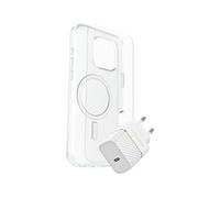 Otterbox Symmetry Series Clear - Coque De Protection Pour Téléphone Portable - Compatibilité Avec Magsafe - Clair - Avec Protection D'écran En Verre De Qualité Supérieure Et Chargeur Mural À...