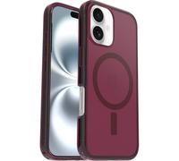 OtterBox Symmetry Series Clear MagSafe Coque pour iPhone 16, Antichoc, Anti-Chute, Fine, supporte 3X Plus de Chutes Que la Norme Militaire, Rouge