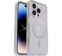OtterBox Symmetry Series + Coque pour iPhone 14 Pro - Emballage non commercial - Paillettes transparentes Stardust - Coque pour téléphone Apple - Ultra fine - Pare-chocs surélevés - Compatible avec chargement sans fil MagSafe