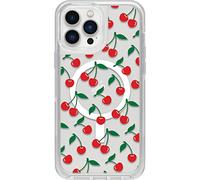 OtterBox Symmetry Series+ Coque Transparente avec MagSafe pour iPhone 13 Pro Max et iPhone 12 Pro Max - Cerise sur Le Dessus