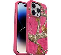 OtterBox Symmetry Series+ Graphics Coque antimicrobienne avec MagSafe pour iPhone 14 Pro (Uniquement) - Rose Flamant Rose véritable (Camouflage)