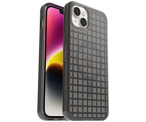 Otterbox Symmetry+ Transparente Coque pour iPhone 14 Plus pour MagSafe, Antichoc, Anti-Chute, Fine, supporte 3 x Plus de Chutes Que la Norme Militaire, antimicrobien, Window Pane Black