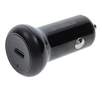 OtterBox USB-C Chargeur Voiture 25W, Chargeur Rapide pour Smartphone et Tablette, Robuste, Ultra Durable, Noir