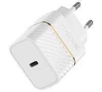 OtterBox USB-C PD EU Chargeur Mural 20W, Fast Charger pour Smartphone et Tablette, Testé Contre Les Chutes, Robuste, Ultra Durable, Blanc, Livré sans Emballage