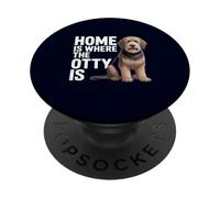 Otterhound Home est l'endroit où Otty est Un Amateur de Chiens drôles PopSockets PopGrip Adhésif