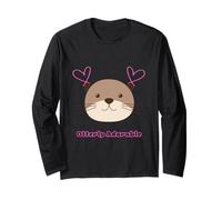 Otterly Adorable jeu de mots pour enfant Motif loutre de mer Manche Longue