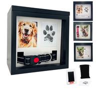 OtterPets Urne funéraire pour animaux de compagnie de qualité supérieure, grande boîte commémorative personnalisable, souvenir pour animal de compagnie, kit d'encre pour empreintes de pattes, urnes