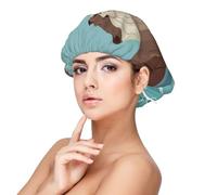 Otters Bonnet en satin de soie, bonnet de nuit doux double couche en soie pour femme, cheveux naturels, bouclés, cheveux longs tressés