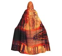 OTTKGGA Belle cape d'automne à capuche Hd Magicien Cape Faucheuse Vampire Party Halloween Adulte Cosplay Stage Costumes