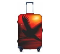 OTTKGGA Bird Love Heart Art Housse de protection élastique anti-rayures pour valise de 45,7 à 81,3 cm, blanc, S