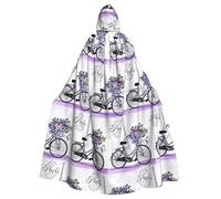 OTTKGGA Cape à capuche décorative Love On The Bike pour adultes, vampires, sorcières, mystérieuses, cosplay, carnaval