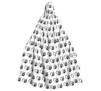 OTTKGGA Cape à capuche décorative pour adultes avec motif de pattes pour vampires, sorcières, mystérieuses, cosplay, carnaval