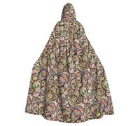 OTTKGGA Cape à capuche décorative pour adultes avec motif tête de mort pour vampires, sorcière, mystérieuse, cosplay, carnaval, fêtes