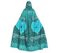 OTTKGGA Cape à capuche « I Love Gymnastics » pour adulte, déguisement, fête, carnaval, bal masqué, vampires mystérieux, sorcière