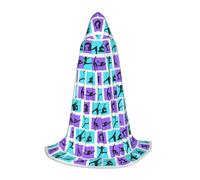 OTTKGGA Cape à capuche pour adolescents - Costume de sorcière et de vampires - Pour bal masqué - Jeu de gymnastique