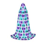 OTTKGGA Cape à capuche pour adolescents - Costume de sorcière et de vampires - Pour bal masqué - Jeu de gymnastique