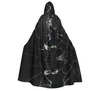 OTTKGGA Cape à capuche pour adulte avec fenêtre brisée pour cosplay, fête, carnaval, bal masqué, vampires mystérieux, sorcière