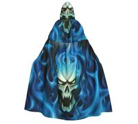 OTTKGGA Cape à capuche pour adulte - Fantôme - Pour cosplay, fête, carnaval, bal masqué, vampires mystérieux, sorcière