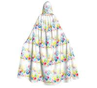 OTTKGGA Cape à capuche pour enfants et adultes avec imprimé main pour cosplay, fête, carnaval, bal masqué, vampires mystérieux, sorcière