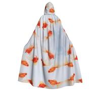 OTTKGGA Cape à capuche pour petit poisson rouge nagant dans l'eau Cape de magicien Faucheuse Vampire Party Halloween Adulte Cosplay Stage Costumes