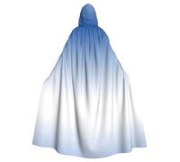 OTTKGGA Cape à capuche texturée ombrée bleue pour adultes, cape décorative pour vampires, sorcière, mystérieuse, cosplay, carnaval, fêtes