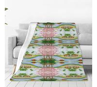 OTTKGGA Country Lifestyle Couverture en flanelle ultra douce en micro-polaire chaude anti-boulochage pour maison, canapé, lit, salon