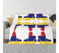 OTTKGGA Drapeau du Venezuela Couverture en micro-polaire ultra douce en flanelle anti-boulochage pour lit, canapé, salon, voyage, décoration