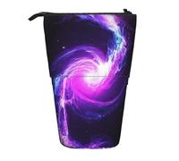 OTTKGGA Galaxy Energy Trousse à crayons télescopique avec fermeture éclair portable pour l'école, le bureau, les étudiants, Noir , Taille unique