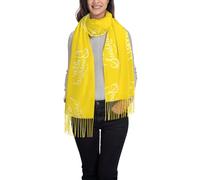 OTTKGGA Goodlooking Hello Sunshine Écharpe à pompons pour femme Châle d'hiver long enveloppé doux et chaud Mode Voyage Bureau Mariage, Noir , taille unique