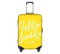 OTTKGGA Goodlooking Hello Sunshine Housse de protection élastique anti-rayures pour valise de 45,7 à 81,3 cm, blanc, XL