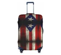 OTTKGGA Housse de protection élastique anti-rayures pour valises de 45,7 à 81,3 cm avec drapeau de Porto Rico, blanc, XL